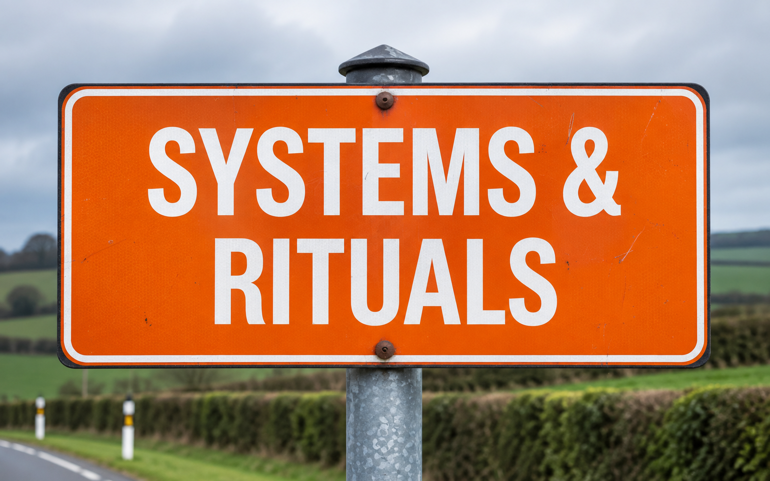 Systems & Rituals: Why Great Teams Don’t Run on Reminders systems & rituals blog signpost